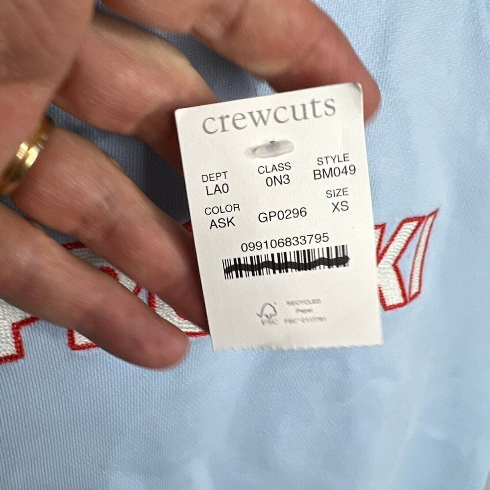 J. Crew Crewcuts Girls $55 Graphic Crewneck Sweatshirt Size XS(4-5) BM049 - Picture 4 of 4